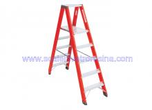 Fiberglass 6 Step Ladders Twin Front 5 ft