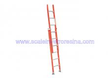 10 ft Fiberglass 2 section Extension Ladders 6 steps