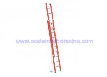 Fiberglass 2 section Extension Ladder Rope Pulley