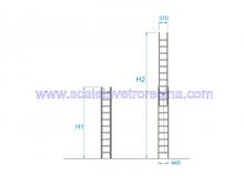 Fiberglass Extension Ladder 220 lbs 38 ft 2 x 11 steps 4