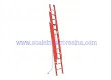 Fiberglass Multi-section Extension Ladder 330 lbs  load capacity 24 ft 3 x 10 steps